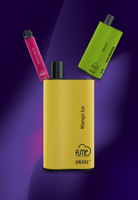 A user enjoying a premium disposable vape device, highlighting the ergonomic design for users who foger buy online