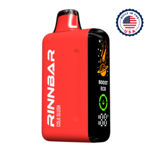 A user holding a foger vape battery device, demonstrating proper storage in a cool place